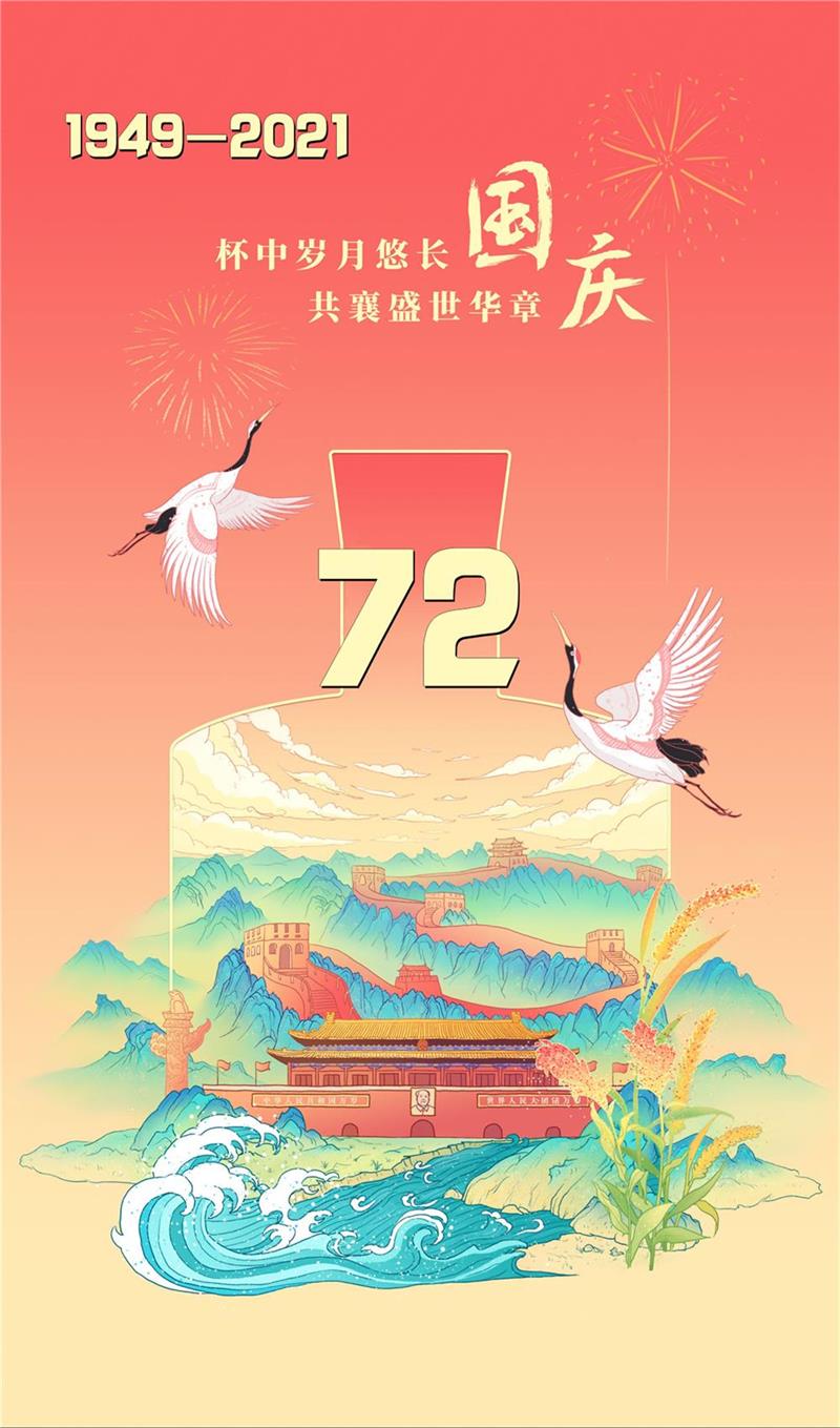 山河壮丽，岁月峥嵘，祝福我们的国家繁荣富强！